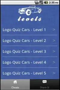 Logo Quiz Cars - Guide Screen Shot 0