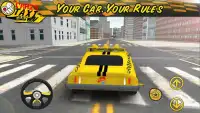 City Taxi Sim Crazy 3D Rush Screen Shot 4