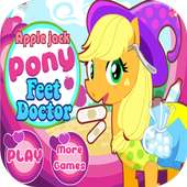 Apple Jack Pony Feet Doctor - Free Fun Girls Games