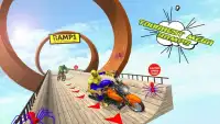 Impossible Mega Ramp Superheros Stunt Racing Sim Screen Shot 7