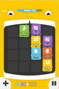 2048 Fuzzy Monsters Screen Shot 1