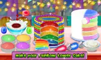 Unicorn Cake Games: New Rainbow Doll Cupcake Screen Shot 3