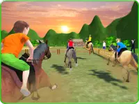 Kids Mountain Horse Rider Race Screen Shot 6