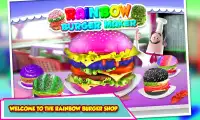 DIY Rainbow Burger Shop Chef Screen Shot 0