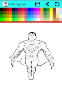 Superhero Coloring Book Games Screen Shot 1