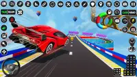 บ้า ทางลาด รถยนต์ แข่งรถ เกม Screen Shot 1
