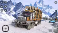 Mud Truck Driving Snow Game Screen Shot 2