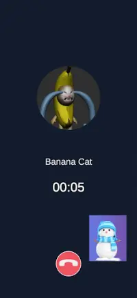 Banana Cat Happy Calling Screen Shot 4