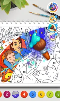 Color Stories: coloring casino & paint art gallery Screen Shot 1