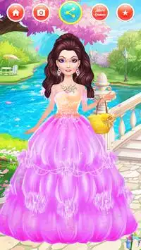 राजकुमारी ड्रेस अप सैलून, लड़कियों के लिए खेल Screen Shot 4