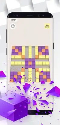 ပိတ်ပင်တားဆီးမှု ပေါင်းစည်း - အရောင် Cube ဝင်္ Screen Shot 6
