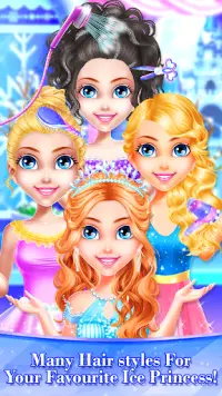 Kleine Eiskönigin Prinzessin Beauty Triplet Salon Screen Shot 0