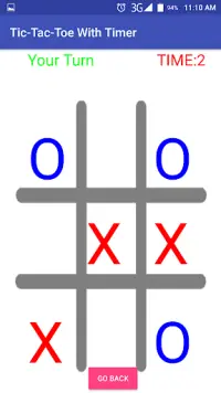 Tic Tac Toe With Timer Screen Shot 1