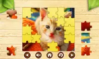 Cat Jigsaw Puzzles Cute Brain Games for Kids FREE Screen Shot 3