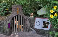 Forest Escape - Deer Pagsagip Mula sa Root Cave Screen Shot 1