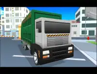 Blocky Garbage Truck Simulator Screen Shot 11