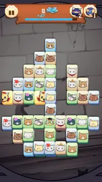 Hungry Cat Mahjong HD Screen Shot 1