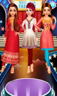 Stylist Puteri India- Permainan Kecantikan Dressup Screen Shot 7