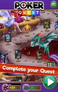 Video Poker Quest - 5 Card Draw - Fairy Kingdom Screen Shot 5