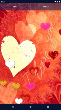 Love Hearts Live Wallpaper Screen Shot 4