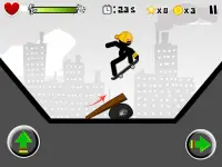 Stickman Skate : 360 Epic City Screen Shot 6