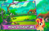 Mi pequeño dulce Pony Unicorn Run Adventure Screen Shot 1