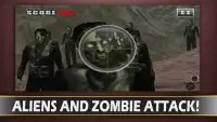 Alien Zombie Sniper Angriff Screen Shot 1