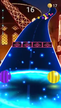 Anime Road Tiles:Roll Colour Ball Dancing Road Run Screen Shot 2