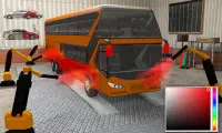 Gas Station Bus Parking Games Screen Shot 1