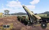 सेना मिसाइल लांचर 3 डी ट्रक: सेना ट्रक खेलों Screen Shot 7