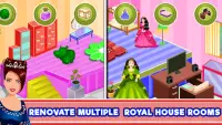 Royal Princess Room Makeover: Doll House Decor Screen Shot 1
