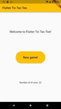 Flutter Tic Tac Toe Screen Shot 0