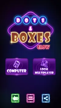 Dots & Boxes Glow: Offline Mul Screen Shot 0