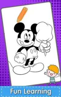 Coloring Mickey Screen Shot 3