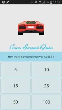Fast cars racing sound quiz Screen Shot 1