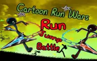 Stickman Cartoon : Run Wars Screen Shot 1