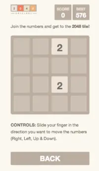 2048 Original Screen Shot 1