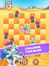 Knight Saves Queen - Brain Puzzle Chess Puzzles Screen Shot 7