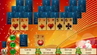 Xmas TriPeaks, card solitaire Screen Shot 3