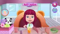 Nữ salon tóc trò chơi Screen Shot 0