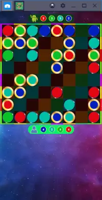colored checkers Screen Shot 1