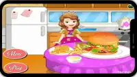sofia hamburger cooking game Screen Shot 0