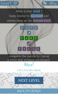 Cerebrate: Word Puzzles Screen Shot 1