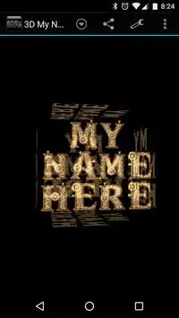 3D My Name Steampunk Fonts LWP Screen Shot 2