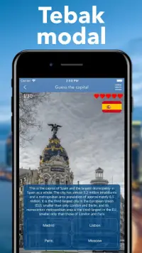 Ibu kota semua negara di Dunia: Kuiz di bandar Screen Shot 2