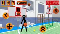 Stickman Teacher. Basketball Basics عربى Screen Shot 1
