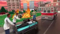 Водитель скорой помощи скорой помощи: симулятор 3D Screen Shot 1