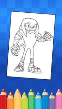 Coloring Pages Sonic-Héro Screen Shot 1