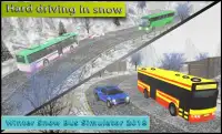 Mô phỏng xe buýt tuyết mùa đông 2018 Screen Shot 3