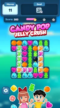 Cake Pop Jelly Crush : Puzzle Game Screen Shot 0